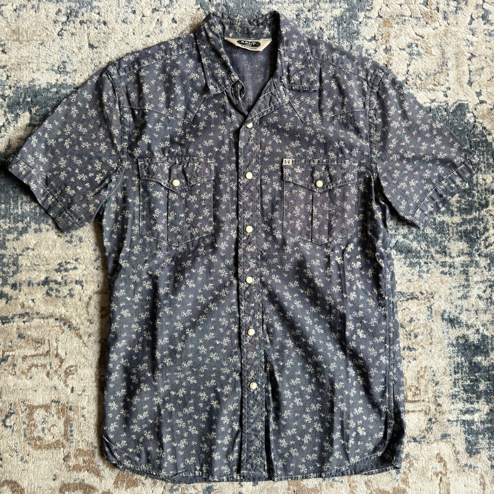 Western Short Sleeve Button Down - Small SALT VALLEY.